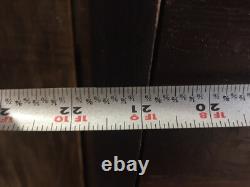 Antique 6 Drawer Wood Cabinet Porcelain Knobs 30x21-1/2x6-1/2