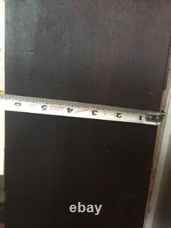 Antique 6 Drawer Wood Cabinet Porcelain Knobs 30x21-1/2x6-1/2