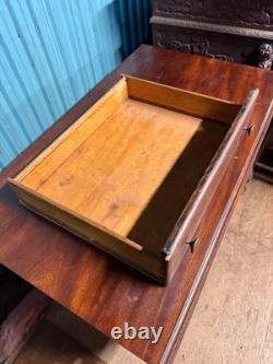 Antique 6 drawer oak collectors cabinet narrow dresser record music Edison 1900s