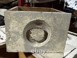 Antique 8 Drawer Spice Cabinet Wall Mount Primitive Vtg Old Paint Farm House