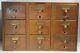 Antique 9-drawer Card Catalog Cabinet By Library Bureau Sole Makers