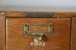 Antique 9-Drawer Card Catalog Cabinet by Library Bureau Sole Makers