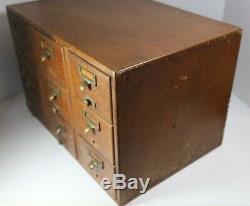 Antique 9-Drawer Card Catalog Cabinet by Library Bureau Sole Makers