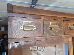 Antique AMAZING Oak Stackable Multi Drawer Filing Cabinet WOW VERY UNIQUE