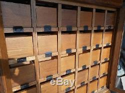 Antique AMAZING Oak Stackable Multi Drawer Filing Cabinet WOW VERY UNIQUE