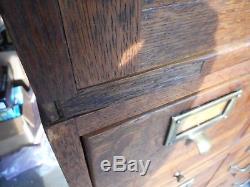 Antique AMAZING Oak Stackable Multi Drawer Filing Cabinet WOW VERY UNIQUE