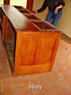 Antique American Oak Cabinet in 2 Parts