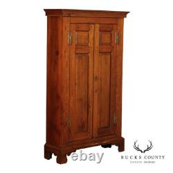 Antique American Pine Two-Door Cupboard