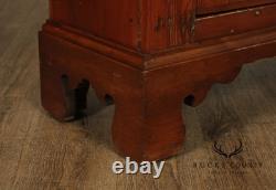 Antique American Pine Two-Door Cupboard