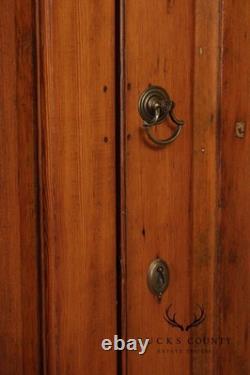 Antique American Pine Two-Door Cupboard