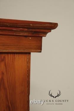 Antique American Pine Two-Door Cupboard