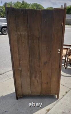 Antique Amish Cupboard Armoire Cabinet Circa 1860s-1890s Game Of Thrones Style