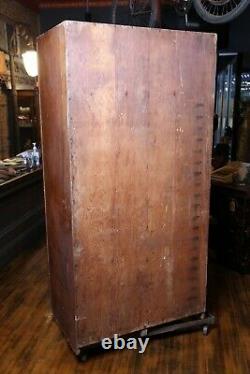 Antique Apothecary Cabinet 40 Drawer wood Printers Typeset Cabinet drafting etc