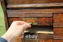 Antique Apothecary Cabinet 42 Drawer wood Oak Barrister Acers-Renfrow Chicago