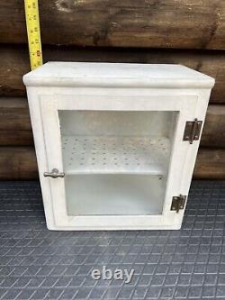 Antique Apothecary Cabinet Medical Cabinet Industrial Medicine METAL CABINET