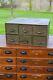 Antique Apothecary Cabinet United States Air Force Military Card Catalog Wood