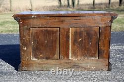 Antique Apothecary Cabinet Wood drawer File Box Document Map Cabinet industrial