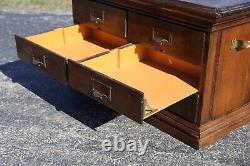Antique Apothecary Cabinet Wood drawer File Box Document Map Cabinet industrial