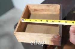 Antique Apothecary Cabinet Wood drawer vintage industrial jewelry tool box