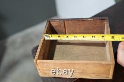 Antique Apothecary Cabinet Wood drawer vintage industrial jewelry tool box