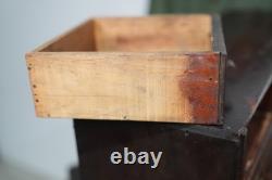 Antique Apothecary Cabinet Wood drawer vintage industrial jewelry tool box