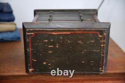 Antique Apothecary Cabinet industrial vintage watchmaker Jewelry chest folk art