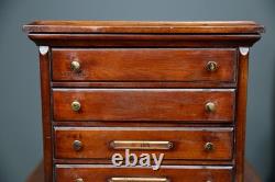 Antique Apothecary Cabinet watchmaker Tool Box Wood drawer chest vintage