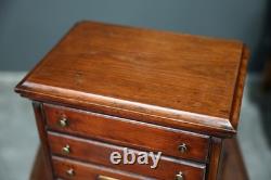 Antique Apothecary Cabinet watchmaker Tool Box Wood drawer chest vintage