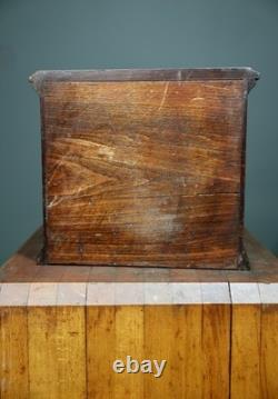 Antique Apothecary Cabinet watchmaker Tool Box Wood drawer chest vintage