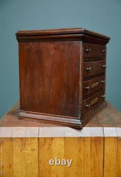 Antique Apothecary Cabinet watchmaker Tool Box Wood drawer chest vintage