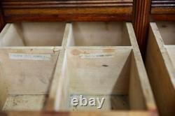 Antique Apothecary Cabinet watchmaker wood drawer brass knob Chest vintage