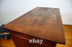 Antique Apothecary Cabinet watchmaker wood drawer brass knob Chest vintage