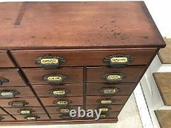 Antique Apothecary General Store Druggists Cabinet (Circa 1880-1900)