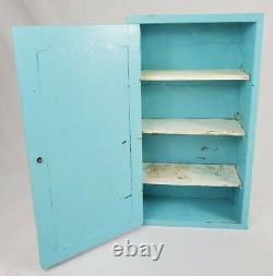 Antique Apothecary Medicine Wall Cabinet Storage Primitive Farmhouse Vintage