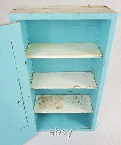 Antique Apothecary Medicine Wall Cabinet Storage Primitive Farmhouse Vintage