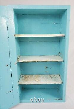 Antique Apothecary Medicine Wall Cabinet Storage Primitive Farmhouse Vintage