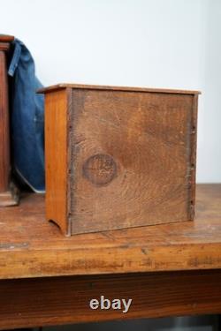 Antique Apothecary Spice Cabinet Vintage Wood Drawer countertop jewelry box
