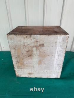 Antique Apothecary Wood Cabinet Bin Nuts, Bolts, Screws 20 Drawers 17x12x17