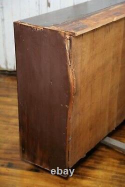 Antique Apothecary drawer cabinet counter Wood card catalog storage file box