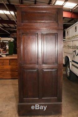 Antique Architect Oak Cabinet