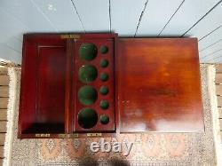 Antique Art Deco 1920's Unusual Mahogany Drink Cocktail Cabinet Table Cellarette