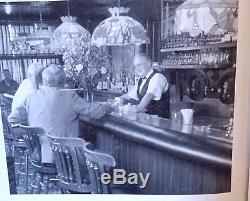 Antique Art Deco Mahogany Back Bar Louisville Hasenour Restaurant UK Blue Glass
