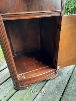 Antique Art Deco Small Wood Cabinet or Nightstand 1930s