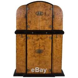 Antique Art Deco Style Large Bar Liquor Cabinet Cocktail Drinks Cupboard