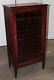 Antique Arts & Crafts/mission Mahogany Music Sheet Storage Cabinet Withglass Door