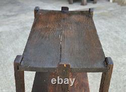 Antique Arts & Crafts Quartersawn Oak Etagere Bookshelf