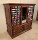 Antique Ash Belding's Silk Spool Cabinet