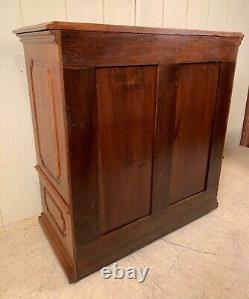 Antique Ash Belding's Silk Spool Cabinet