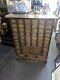 Antique Asian Apothecary Pagoda Cabinet Herbal Medicine Chest Drawers