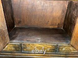 Antique Asian Apothecary Pagoda Cabinet Herbal Medicine Chest Drawers